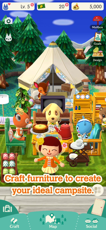 ɭڴ¶Ӫ㳡°汾(Pocket Camp)v6.0.1 ͼ4