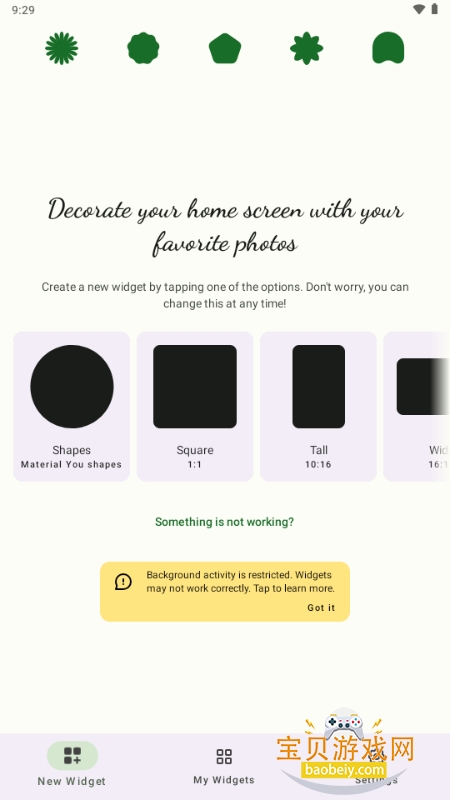 Material Photo WidgetƬС