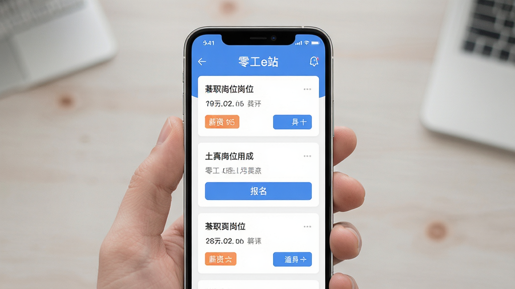 �㹤eվApp����չʾ������Ϊ�ֻ���Ļ����ʾ��ְ��λ�б������־��У��Ű��࣬����ִ���ƽ����ϸ�ڰ�����λ��Ƭ��н�ʱ�ǩ�뱨����ť�������������ɾ����޶���Ԫ��