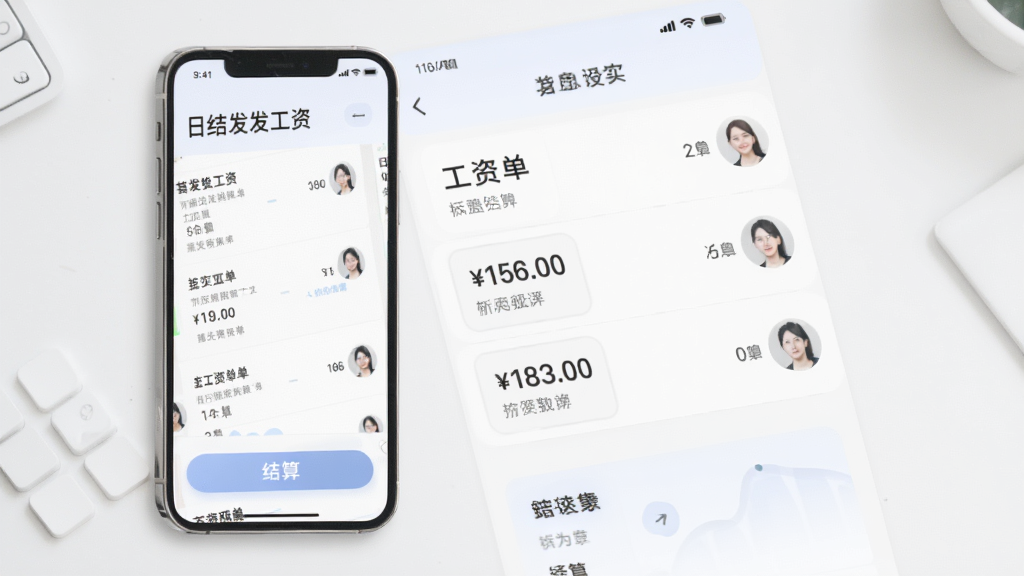 �սᷢ�����ʽ���ҳ�棬����Ϊ�ֻ���Ļ��ʾ���ʵ��б�����㰴ť���������ҷ����Ű棬������ǳɫ��ϸ�ڰ��������������Աͷ�񣬻��������ɾ��޶���Ԫ��
