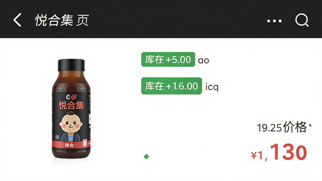 �úϼ�APP��Ʒ����ҳ��ͼ������Ϊ�ֻ���Ļ��д�����������ʾ��ƷͼƬ�Ҳ���ʾ�����۸���Ϣ���Ű����룬���Ϊ��ʵAPP������ϸ�ڰ������������ɫ��ǩ��۸��ɫ���֣����������ɾ��޶���Ԫ��