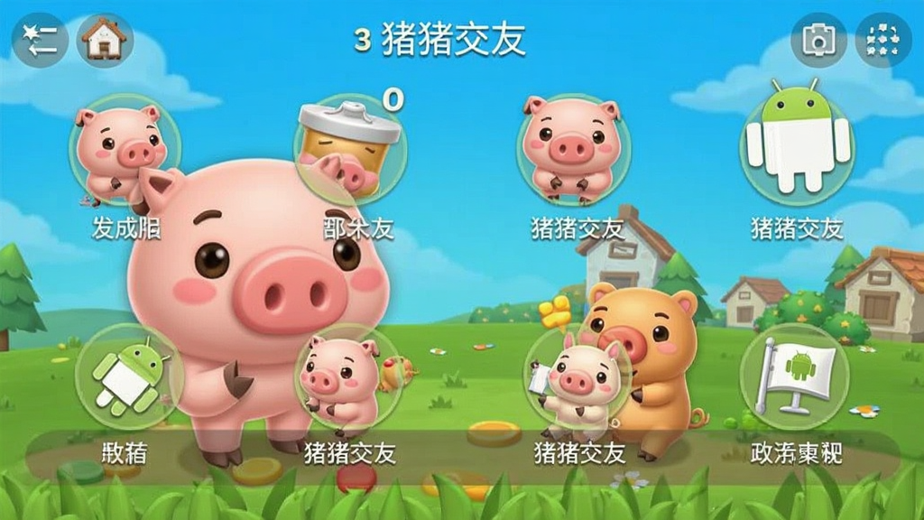 猪猪交友 安卓版 功能界面截图