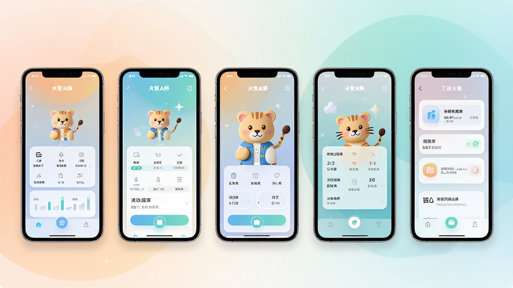 ����ʨAPP�Ӿ����չʾ������Ϊ�ಿ�ֻ�������ʾ��ͬ����ҳ�棬���ֺ������У��Ű����룬������¼�Լ��ϸ�ڰ�����ͽ��䱳����Բ�ǿ�Ƭ�����ʸ��壬�ɾ����޶���Ԫ��