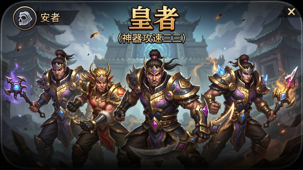 皇者(神器攻速三职业) 安卓版 游戏界面