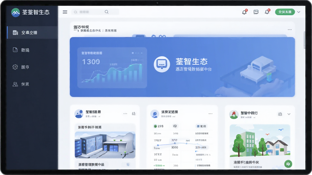 荃智生态 安卓版 酒店管理数据中台界面