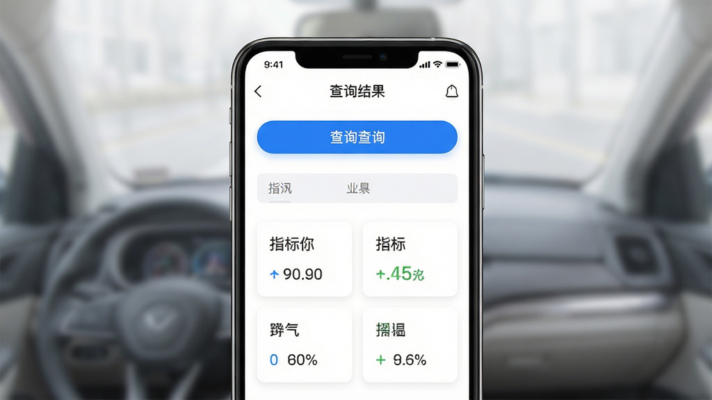 С����ҡ��APP��ҳ����չʾ������Ϊ�ֻ���Ļ����ʾ��ѯ���ҳ�棬���־����Ű棬������ִ���ϸ�ڰ�����ɫ��ѯ��ť��ָ��״̬��Ƭ�����������ɾ��޶���Ԫ��