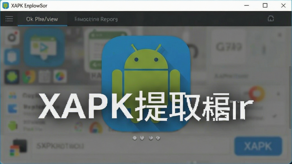 XAPK提取器 安卓版 应用导出界面 预览图