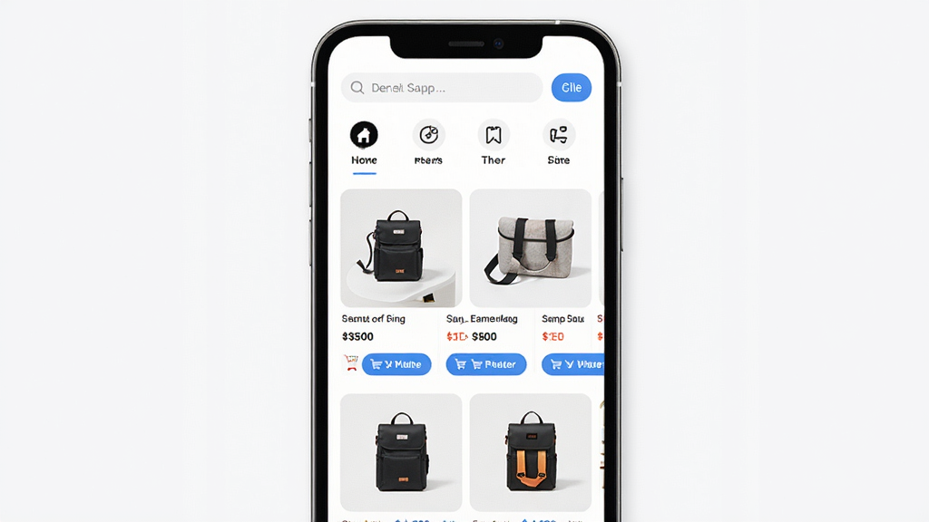 ���Զ�APP��ҳ����չʾ������Ϊ�ֻ���Ļ�г����̳���ҳ���֣��Ϸ������������ͼ���������룬�в�Ϊ��Ʒ�Ƽ��ٲ��������ּ���������Ű�������½ṹ�����Ϊ�ִ���Լ���̷磬ϸ�ڰ�����Ʒ����ͼ���۸��ǩ�빺��ť�����ʸ��壬����ɾ����޶���Ԫ��