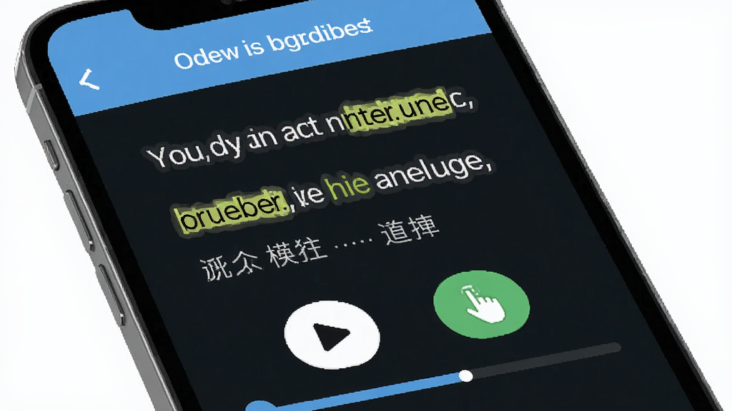 ���Ҷ�Ӣ���������棬����Ϊ�ֻ���Ļչʾ���ĵ��ҳ�棬�����Ϸ�Ϊ���ı��⣬�м�ΪӢ�ľ��Ӻ����ķ�����գ��·��в��ź͵����ť���Ű������������Ϊ���½�����APP���ϸ�ڰ����������ʺͽ����������ʸ��壬�ɾ����޶���Ԫ��