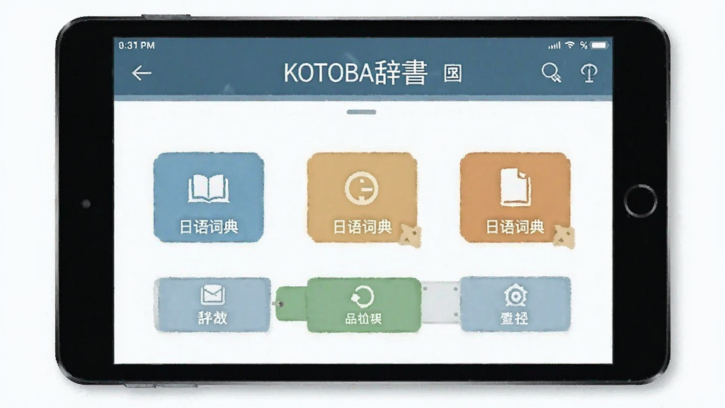 KOTOBA辞-日语词典 功能界面预览