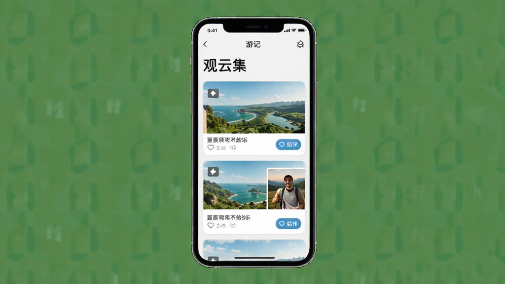 ���Ƽ�App������չʾ������Ϊ�ֻ���Ļ����ʾ�����μ���Ϣ��������Ϊ�����ֻ�����չʾ���Ű�Ϊ���½ṹ�Ϸ������·������������Ϊ���¼�Լ��ƽ����ϸ�ڰ����μǿ�Ƭ������ͼ�ꡢ��鰴ť�����ʸ���ɾ��޶���Ԫ��