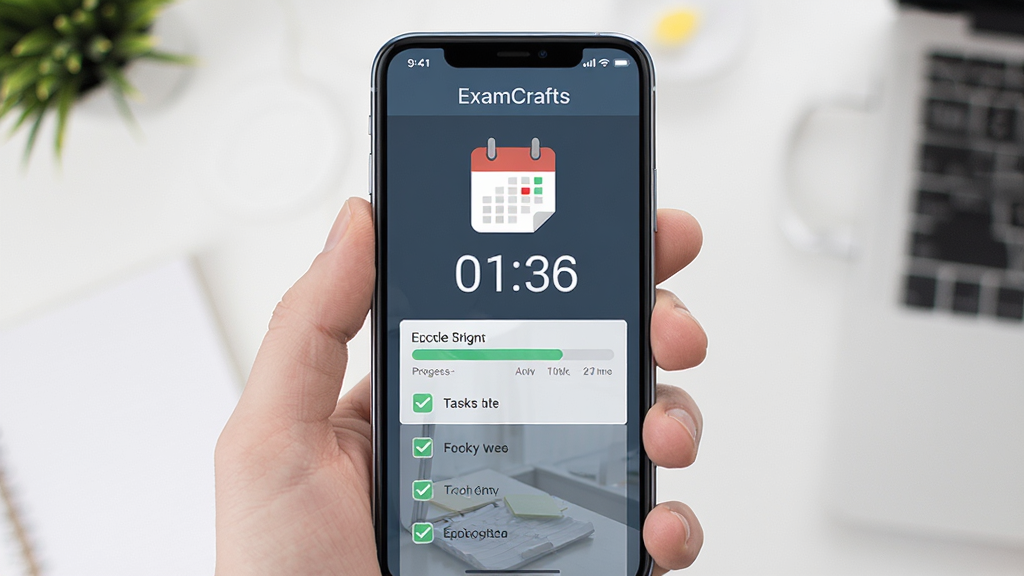 ExamCrafts��������չʾ������Ϊ�ֻ���Ļ��ʾ�����ƻ����뵹��ʱ�����־��У��Ű��࣬������±�ƽ����ϸ�ڰ�������ͼ�ꡢ������������ѡ�����ʸ��壬�ɾ����޶���Ԫ��