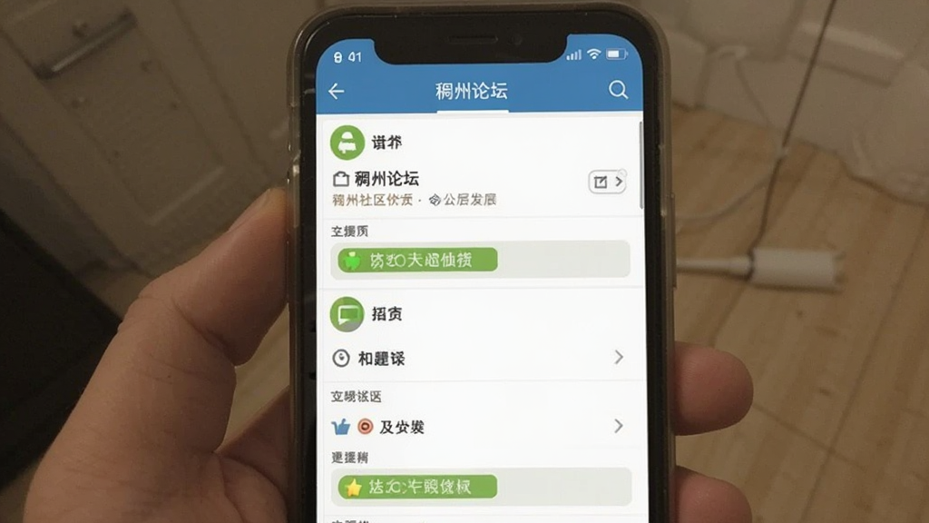 稠州论坛 安卓版 社区发帖界面