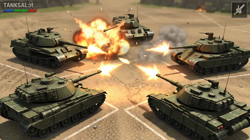 TanksALot 3v3��ս���� ����̹�˽��� ��ը��Ч ��̬��ͼ ��Ϸ��� ϸ�ڷḻ �������� �ɾ� �޶���Ԫ��