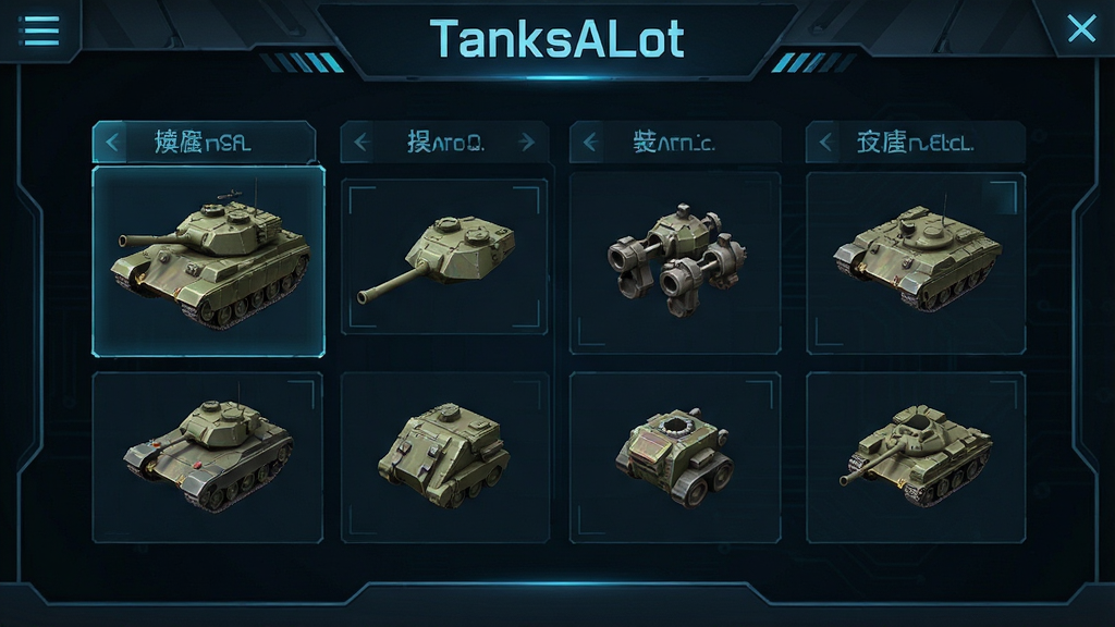 TanksALot ̹����װ���� �ಿ��ѡ�� �������� �Ƽ��� ��ϷUI ��� ϸ�ڷḻ �������� �ɾ� �޶���Ԫ��