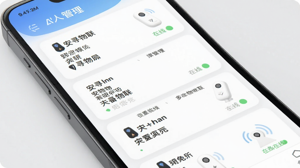 ��Ѱ�������豸�������棬����Ϊ�ֻ�Ӧ���б�չʾ�����λ�豸������Ϊ����Ƭʽ���У�����ִ���Լ��ϸ�ڰ����豸����������״̬��ʶ�����������ɾ��޶���Ԫ��