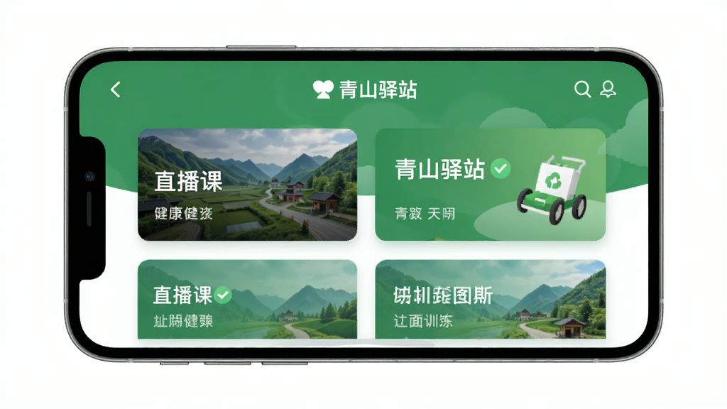 ��ɽ��վApp��ҳ���棬�ֻ���Ļչʾֱ���κ�ѵ��Ӫ��ڣ���ɫ����������ɫ����࿨Ƭʽ���֣���ƽ��UI��񣬸ɾ����������廭�ʣ��޶���Ԫ��