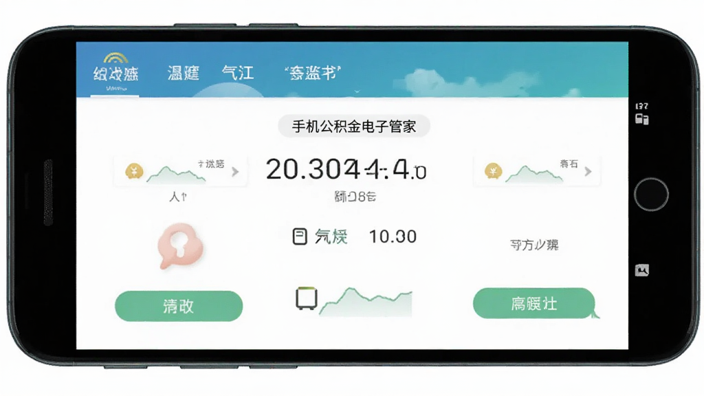 手机公积金电子管家 操作界面 安卓版
