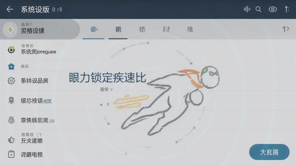 眼力锁定疾速比 安卓版 系统设置界面