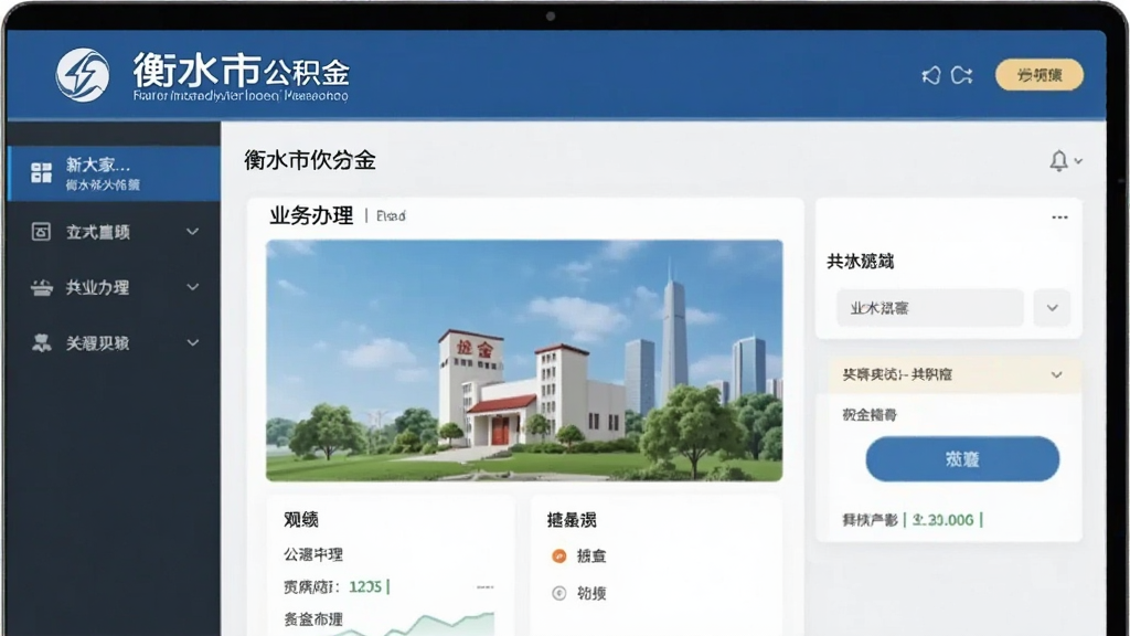 衡水市公积金 业务办理 操作界面