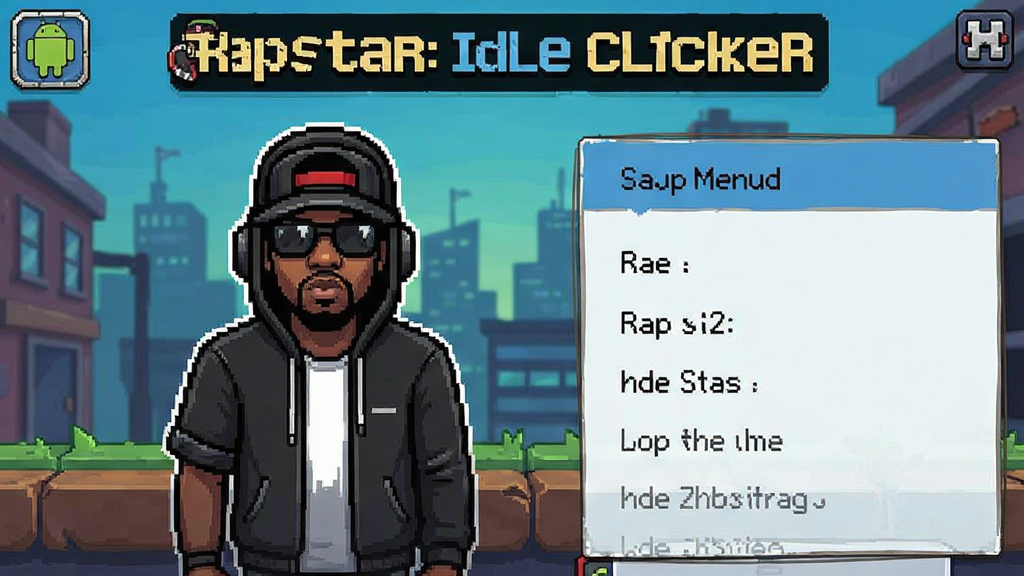 ����˵�����ǣ������˵���Rap Star:Idle Clicker ��׿�� ��Ϸ��ͼ