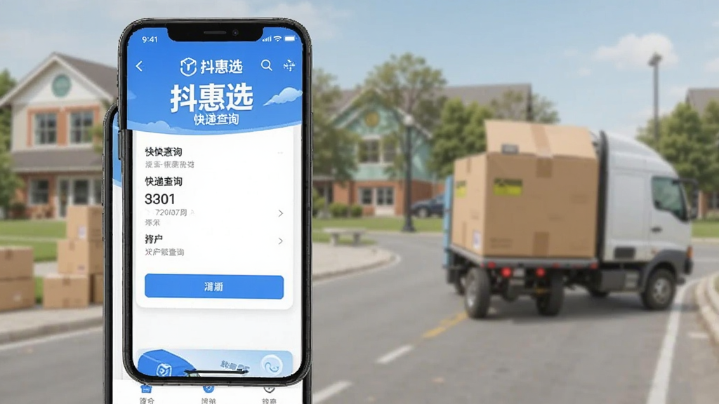 抖惠选 快递查询 功能界面