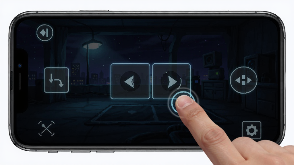 Five Surreal Nights Mobile �ֻ����ز������棬����Ϊ�ֻ���Ļ��ʾ����л���ť������Ϊ������Ϸ���棬�Ű���ֱ�ۣ����Ϊ���ڿƼ��У�ϸ������ָ�����Ļ�Ķ����������������ɾ����޶���Ԫ��