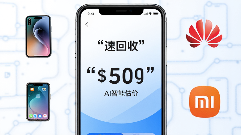 һ�������ֻ���Ļ����ʾ�ٻ���App��AI���۽��棬������������Ŀ�Ĺ������ֺ��ֻ��ͺ���Ϣ�������Ǽ��İ�ɫ����ɫ���䣬��Χ������iPhone����Ϊ��С�׵��ֻ�ͼ�꣬�������ִ��Ƽ��У�����ɾ�����������ʹ�����ű�ע���ٻ��ա���AI���ܹ��ۡ������ʸ��壬�޶���Ԫ��