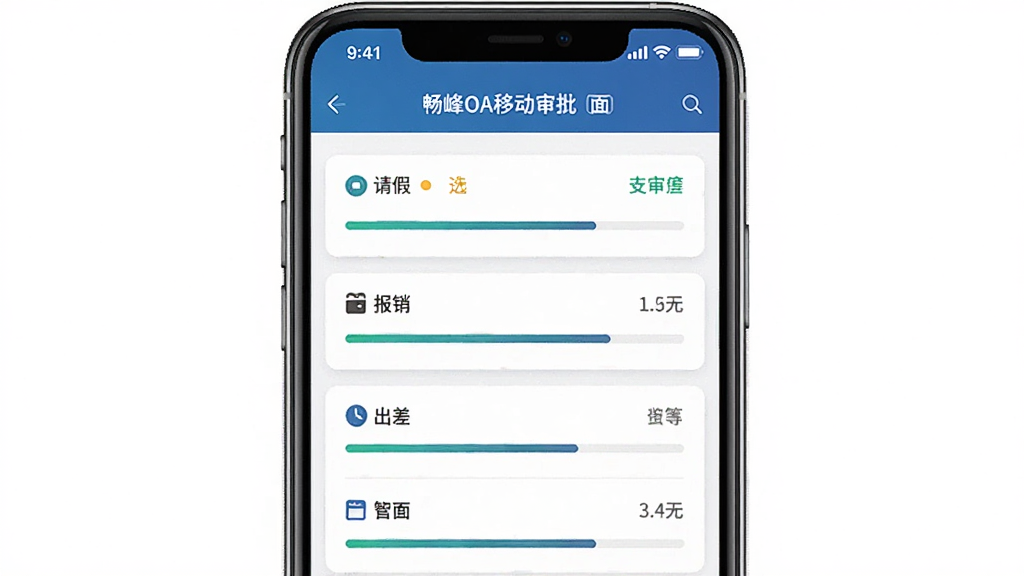 ����OA�ƶ��������棬�ֻ���Ļ��ʾ��١���������������������б�������Ϊһ�������ֻ������־��У��Ű�����������Լ����ϸ�ڰ�������״̬ͼ��ͽ����������ʸ��壬�ɾ����޶���Ԫ��