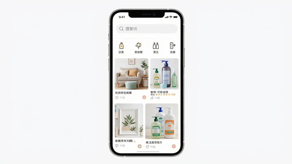 �ļ���APP��ҳչʾ������Ϊ�ֻ���Ļ�еĹ�����棬����Ϊ�����������ӷ���ͼ�����Ʒ�ٲ������Ű��࣬������������ϸ�ڰ����Ҿ���Ʒ�����ϴ����Ʒ����ͼ�����������ɾ��޶���Ԫ��