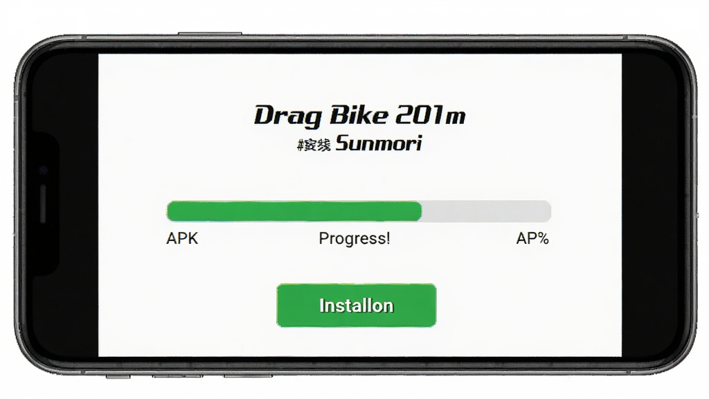 Drag Bike 201m Sunmori ֱ�߼���Ħ����Ϸ��װ���棬�������ֻ���Ļ��ʾAPK��װ������������Ϊ��������ͼ�������Ƽ��У�ϸ�ڰ����ֻ��߿򡢰�װ��ť�����Ȱٷֱȣ����ʸ���ɾ��޶���Ԫ��
