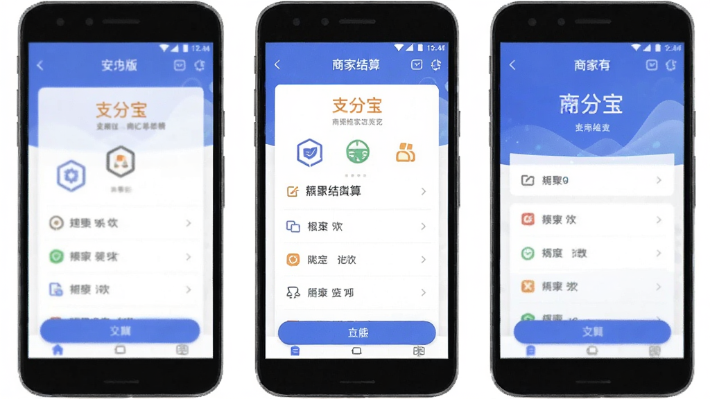 支分宝 商家结算 安卓版 功能页面
