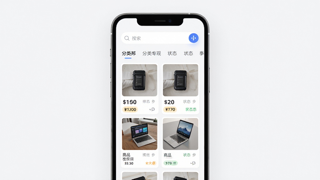 ͨѶ��APP����չʾ������Ϊ�ֻ���Ļ����ʾ������Ʒ�����б�������Ϊ���½ṹ���Ϸ�Ϊ������������ǩ���·�Ϊ��Ʒ��Ƭ�������У��Ű��������������Ϊ�ִ���Լ�Ƽ��磬ϸ�ڰ�����Ʒ����ͼ���۸��ǩ��״̬��ǣ����ʸ��壬����ɾ����޶���Ԫ��