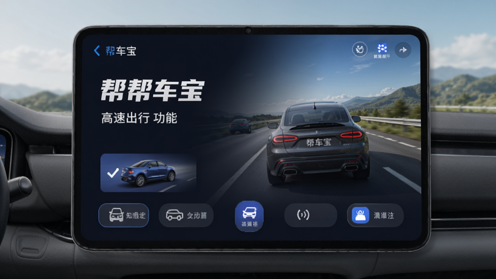 帮车宝 高速出行 功能界面