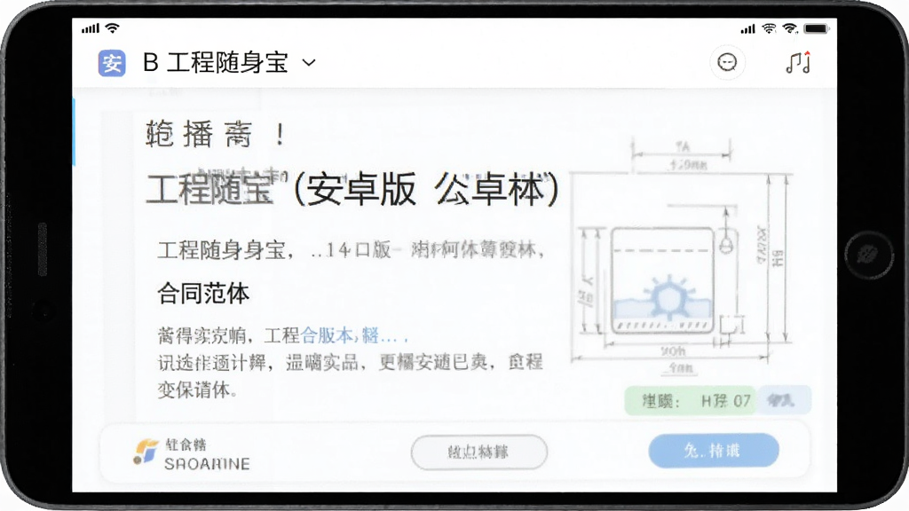 工程随身宝 安卓版 合同范本界面