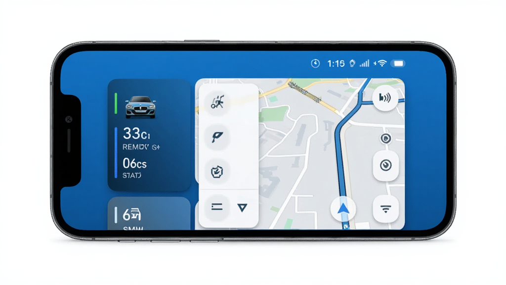 My BMW App �ֻ�����չʾ Զ�̿��Ƴ������� ��ɫ�Ƽ���� ����Ϊ�ֻ���Ļ ���־��� �Ű��� ����ִ����� ϸ�ڰ�������״̬��Ƭ�뵼����ͼ �������� �ɾ� �޶���Ԫ��