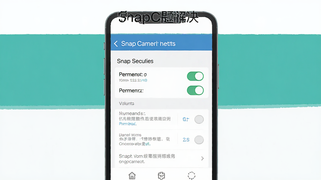 SnapCamer����������ʾ��ͼ������Ϊ�ֻ���Ļ��ʾȨ�����ý��棬����Ϊ���·������Ű��࣬����ƽ����ϸ�ڰ���Ȩ�޿�������ʾ���֣������������ɾ����޶���Ԫ��
