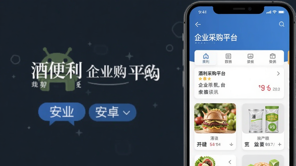 酒便利企业购 安卓版 企业采购平台 界面