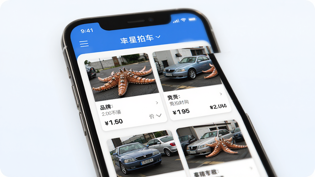 �����ĳ�Ӧ�ý���չʾ���ֻ���Ļ����ʾ�¹ʳ������б�����������ͼƬ��Ʒ�ơ��۸�;��ĵ���ʱ������Ϊ��������ɫ������������������ִ�����ϸ�ھ��£����ʸ��壬�ɾ��޶���Ԫ��