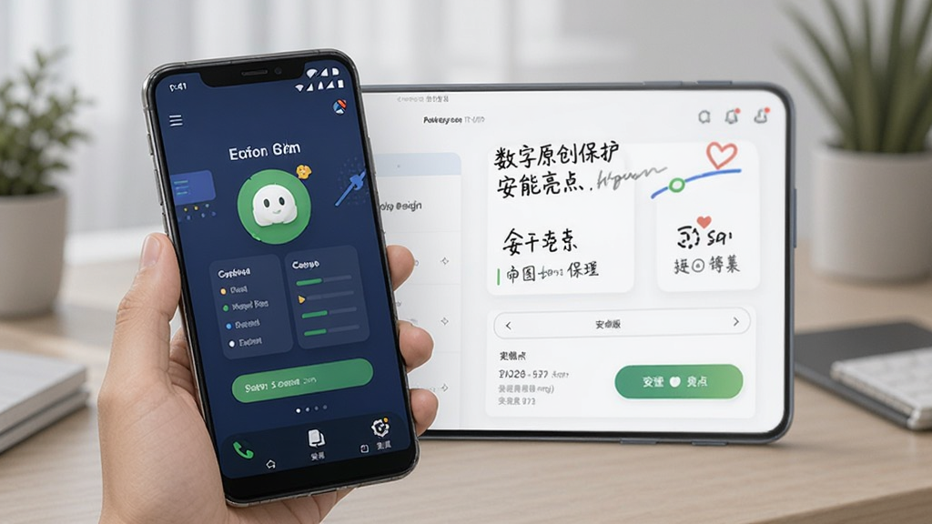 数字原创保护 安卓版 功能亮点 界面