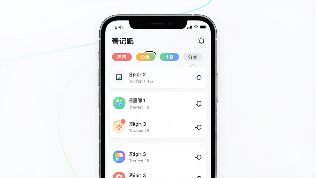 �Ƽ�APP������չʾ���ֻ���Ļ������ʾ��¼�б��ͷ����ǩ�����������£�����Ϊ�ֻ���UI���棬���־��У��Ű����룬����ִ���Լ��ϸ�ڰ�����ɫ��ǩ��ͼ�꣬���ʸ��壬�ɾ����޶���Ԫ��
