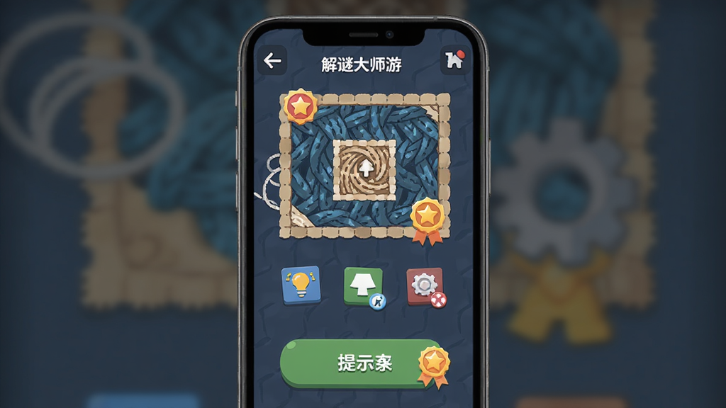 ���մ�ʦ��Ϸ�е���ʾϵͳ���棬����Ϊ�ֻ���Ļ��ʾ��Ϸ�ؿ�����ʾ��ť�����ֲ�������չʾ���Ű�����չʾ��ϷUIԪ�أ����Ϊ�ִ���ƽ����ƣ�ϸ�ڰ���ɴ��ͼ������ʾͼ��ͽ�����ʶ�����ʸ���ɾ��޶���Ԫ��