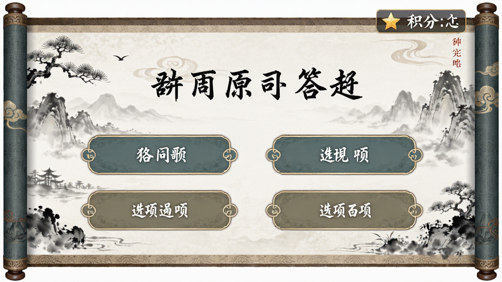 �²���ĸ�Ӧ����ʫ�ʴ�������棬����Ϊ��Ŀ��ѡ�ť������Ϊ�Ϸ���Ŀ�·��ĸ�ѡ�����У��Ű�������࣬���Ϊ�������£�ϸ�ڰ���ˮī����������߿򡢻�����ʾ�����������ɾ��޶���Ԫ��