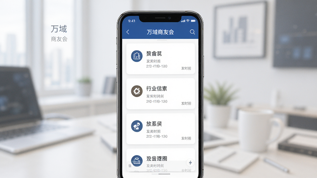 �������ѻ�Ӧ������Ȧ��Ϣ�б�ҳ�棬����Ϊ�ֻ���Ļչʾ������Ϣ��Ƭ������Ϊ���»����б����Ű����룬���������ϸ�ڰ�����ҵͼ���뷢��ʱ�䣬���ʸ��壬�ɾ����޶���Ԫ��