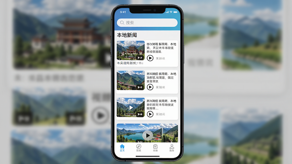 ��������ֻ��ͻ�����ҳ���棬����Ϊ�ֻ���Ļչʾ���������б�����Ƶ�Ƽ�λ������Ϊ���½ṹ�����������в���Ѷ��Ƭ�ײ����������Ű��������������Ϊ�ִ���Լ��ƽ����ƣ�ϸ�ڰ�����������ͼ�����Ű�ťͼ������ط羰Сͼ�����ʸ���ɾ��޶���Ԫ��