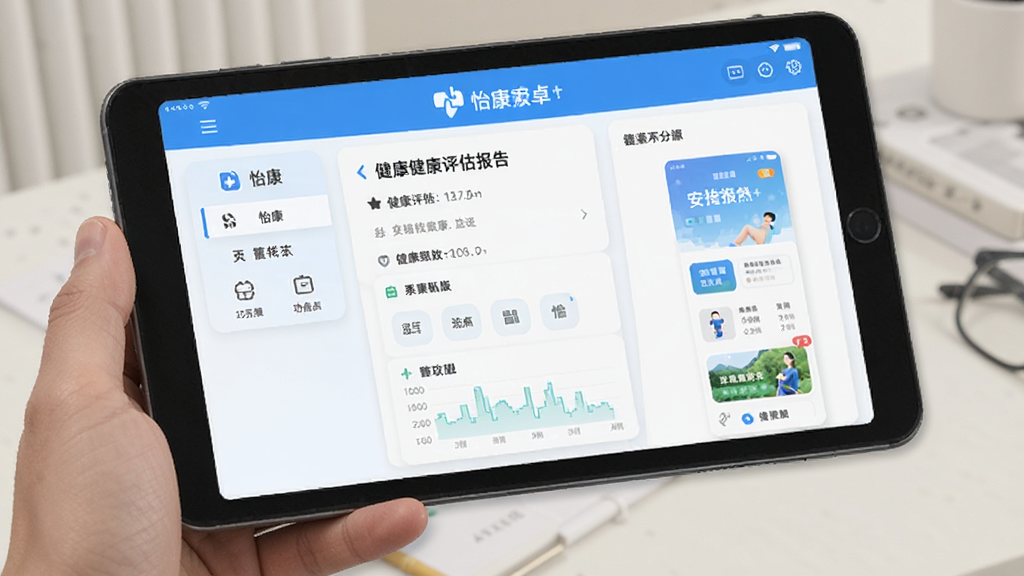 怡康 安卓版 功能界面 健康评估报告