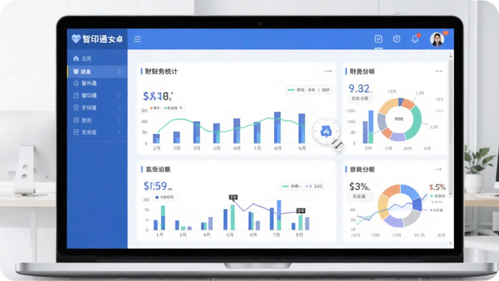 智印通 安卓版 财务统计界面