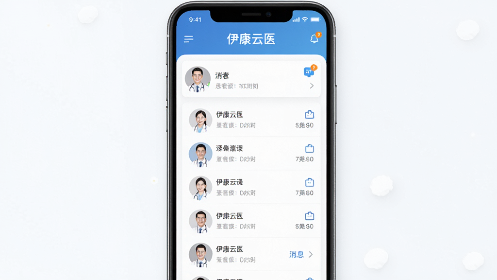 �������ơ�������ҽ�������棬����Ϊ�ֻ���Ļ��ʾҽ������̨����������Ϊ�����б����Ű��࣬����ִ�ҽ������ϸ�ڰ�����Ϣ����ͼ����ҽ��ͷ�񣬻����������ɾ����޶���Ԫ��