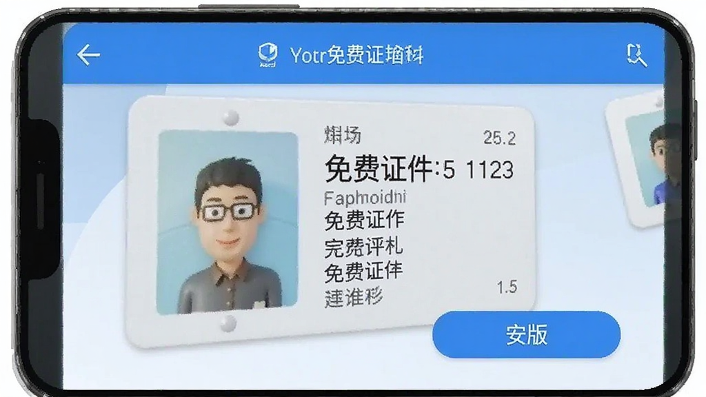 免费证件 安卓版 操作界面