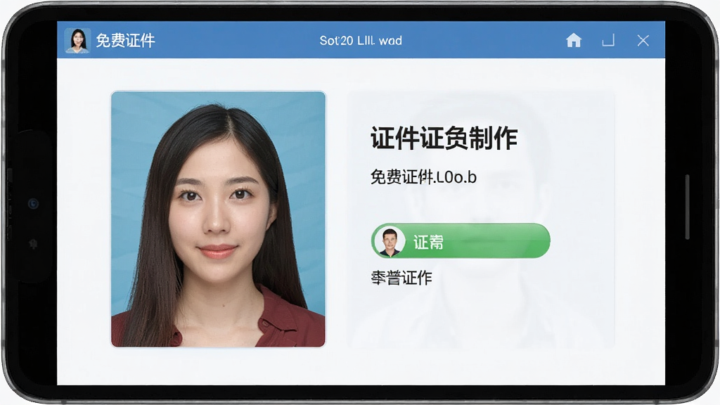 免费证件 证件照制作 软件界面